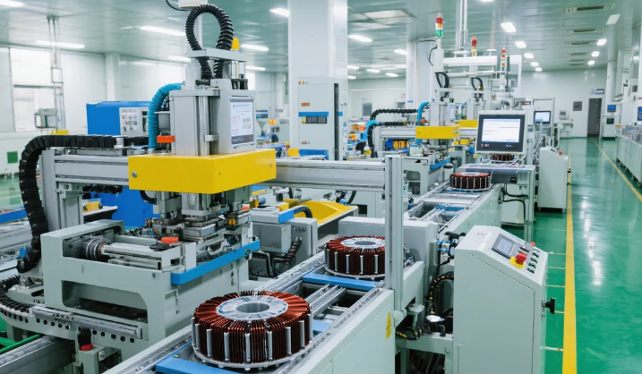 无人化的定子生产车间（即梦AI）