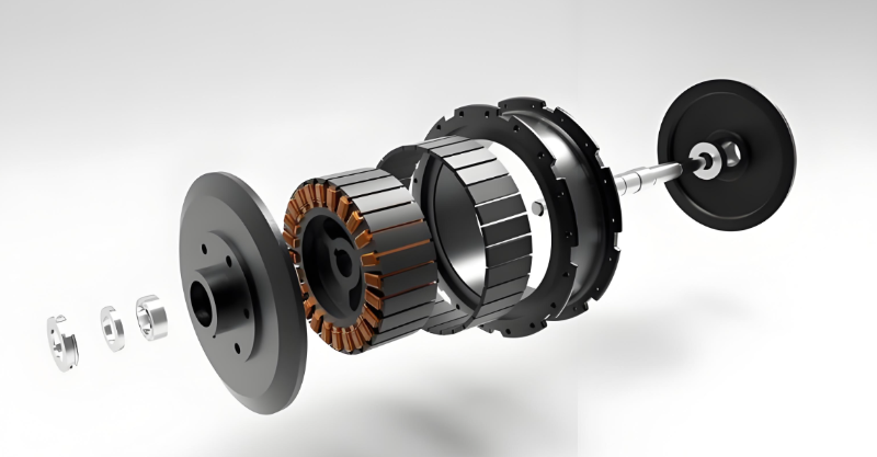 轮毂电机结构爆炸图