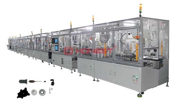 红桃国际天窗电机自动生产线组装精度及品质控制