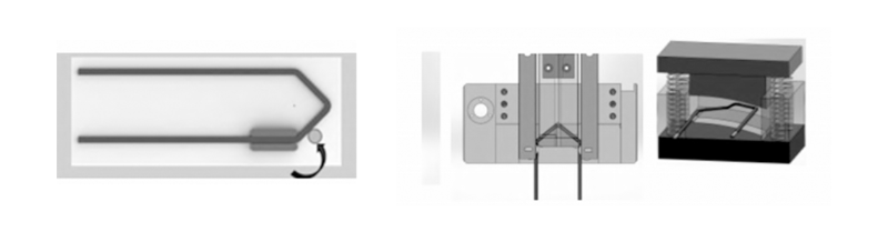 传统扁铜线2D+3D成型图