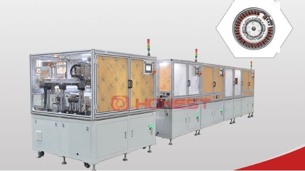 红桃国际”水泵电机”分块定子自动化生产线交付投产
