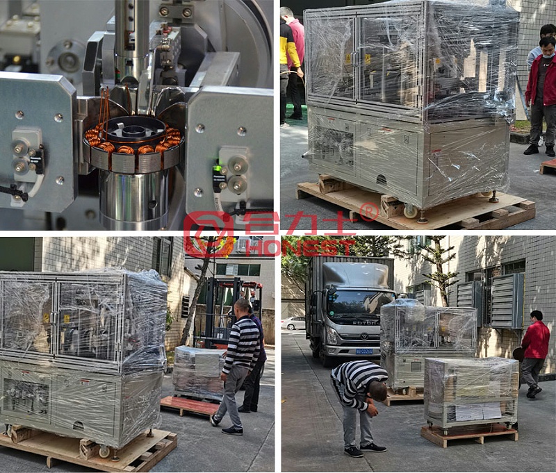 高精密排线、零线伤绕线设备送货到客户工厂