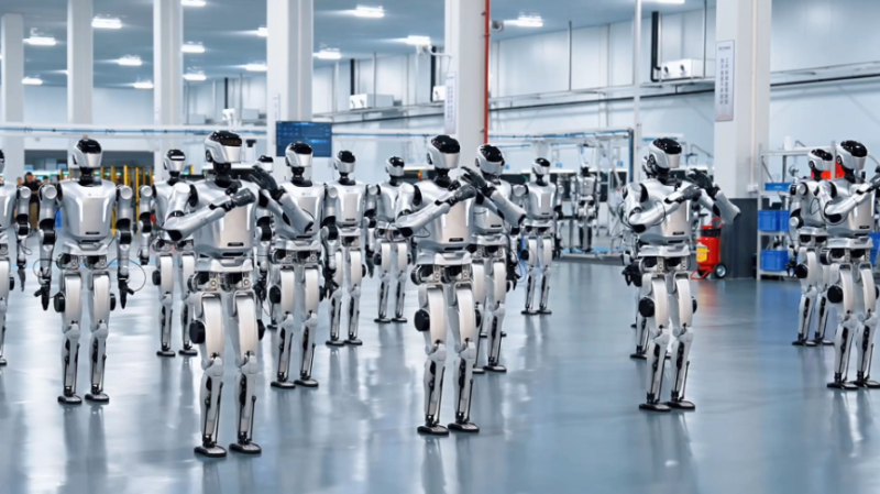 人形机器人量产下线