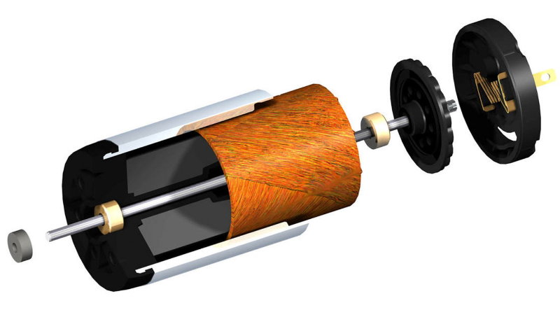 空心杯电机结构拆解图-网图