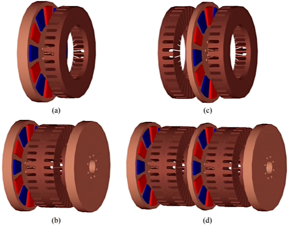 轴向磁通电机内部结构